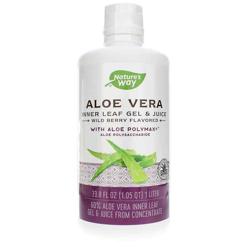 Aloe Vera Inner Leaf Gel & Juice Wild Berry, Natures Way