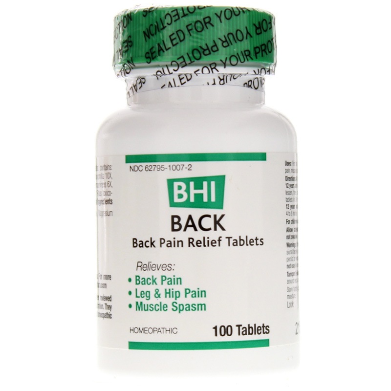 Back Pain Relief Tablets, BHI