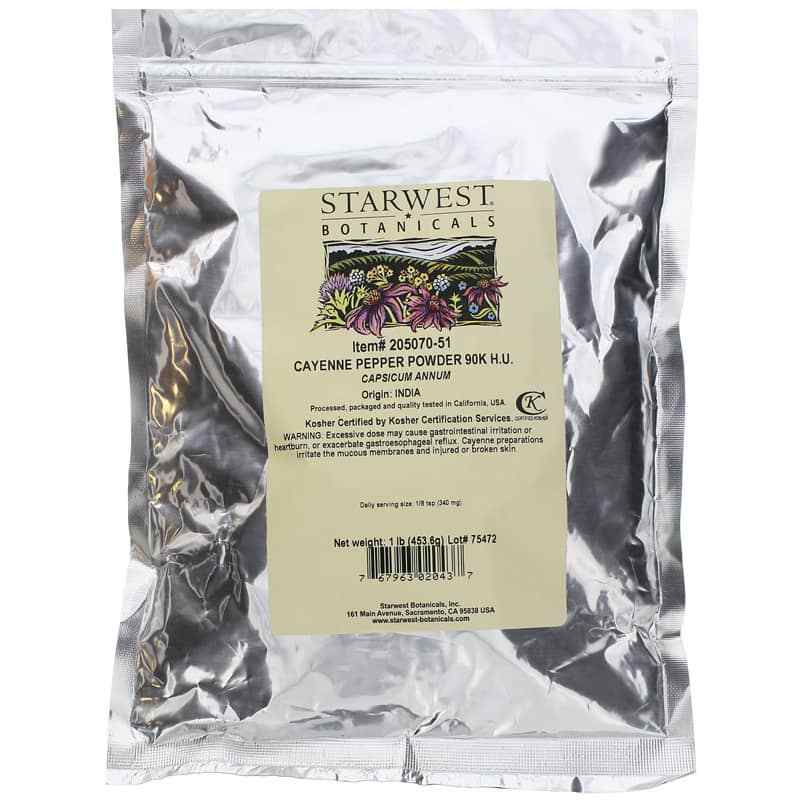 Cayenne Pepper Powder, Starwest Botanicals