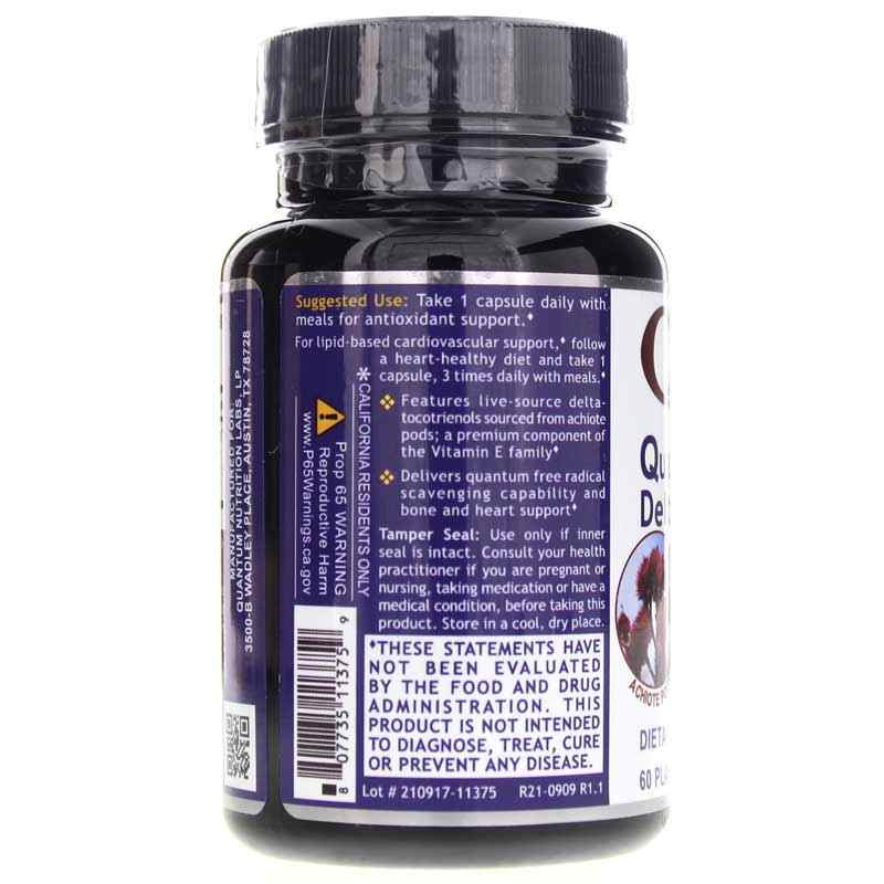 Delta Tocotrienol, 60 Veg Capsules, QNL