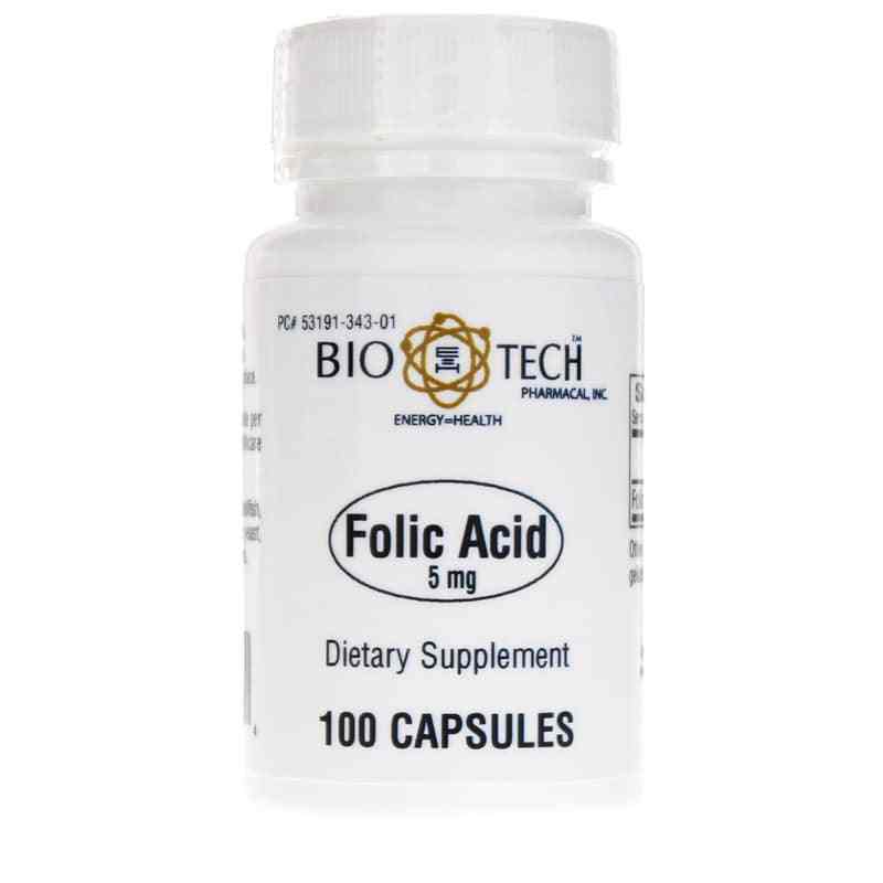 Folic Acid 5 Mg, Bio-Tech Pharmacal