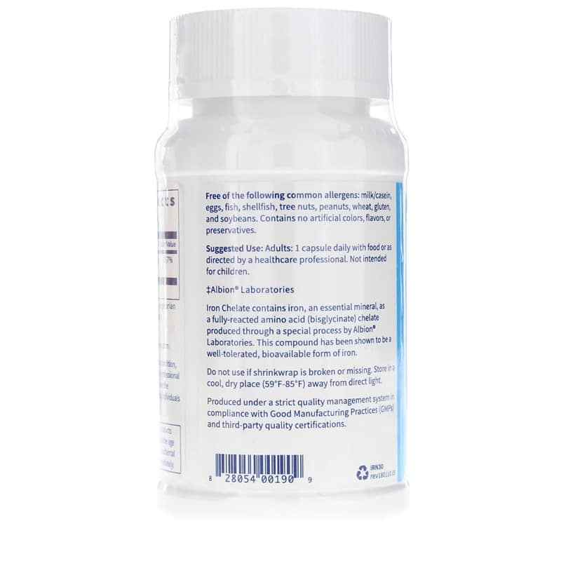 Iron Chelate 30 Mg, Klaire Labs