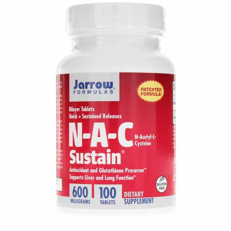 NAC N-Acetyl-L-Cysteine Sustain 600 Mg, Jarrow Formulas