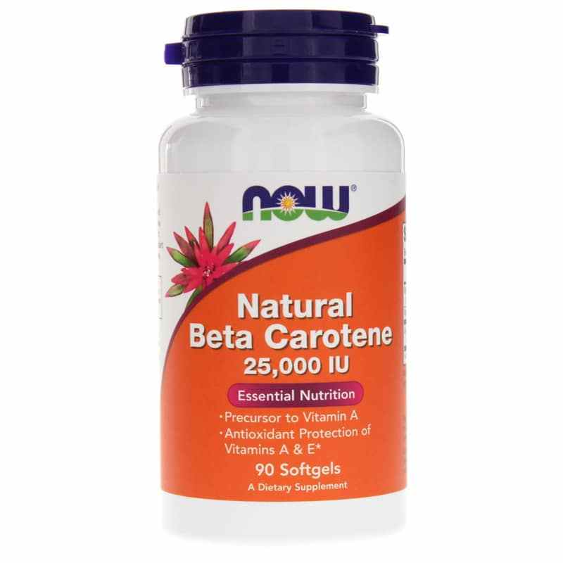 Natural Beta-Carotene 25,000 IU, NOW Foods