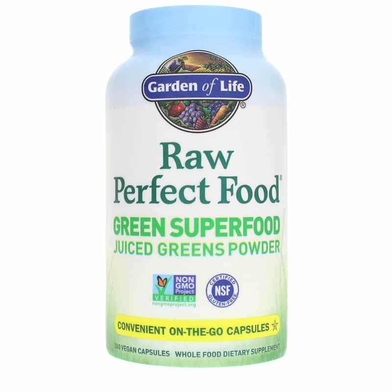 Raw Perfect Food Green Superfood Capsules, Garden Of Life