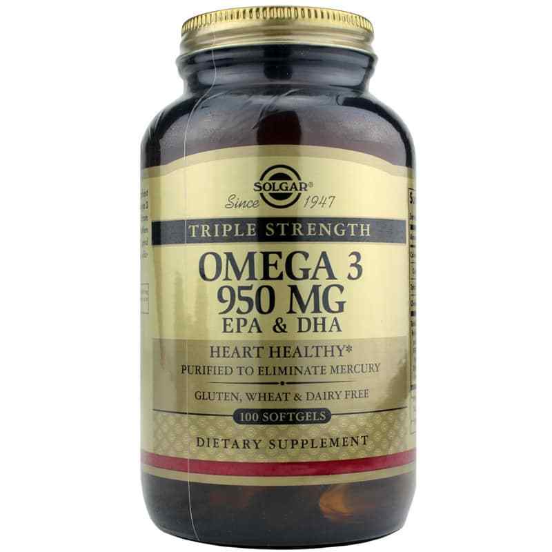 Triple Strength Omega 3 950 Mg EPA & DHA, Solgar