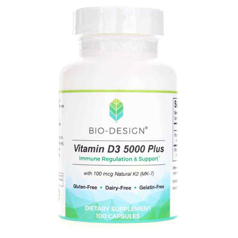 Vitamin D3 5000 Plus with Natural MK-7, Bio-Design